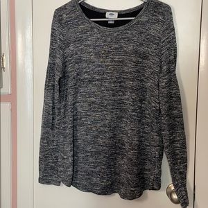 Marbled Old Navy Sweater with Cute Open Back